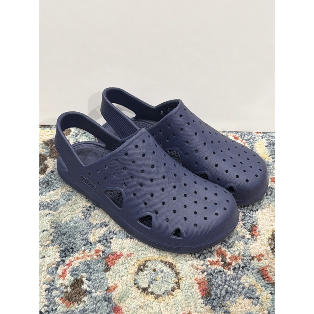 Totes Everywear Clogs Kids Size 13-1 Navy Blue Sol Bounce Slip On EUC